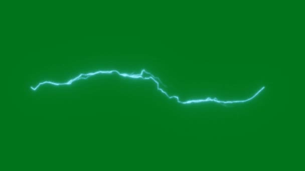 Thunder High Quality Green Screen Abstrab Technology Science Engineering Artificial — стоковое видео
