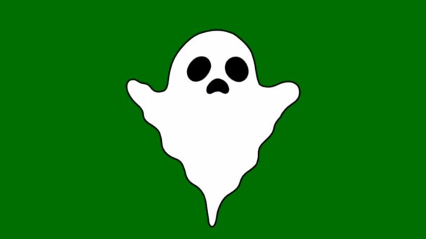 Halloween Kiváló Minőségű Zöld Képernyő Absztrakt Technológia Tudomány Mérnöki Mesterséges — Stock videók