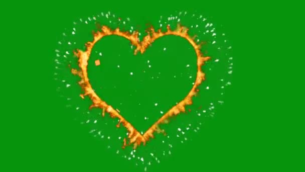 Love Високоякісний Зелений Екран Абстрактні Технології Наука Інженерний Штучний Інтелект — стокове відео
