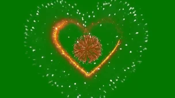 Heart High Quality Green Screen Abstract Technology Science Engineering Artificial — Stock Video
