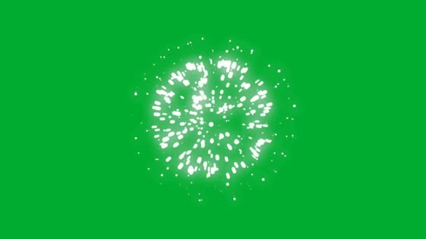 Fireworks High Quality Green Screen Abstrakt Technology Science Engineering Artificial — Stock video