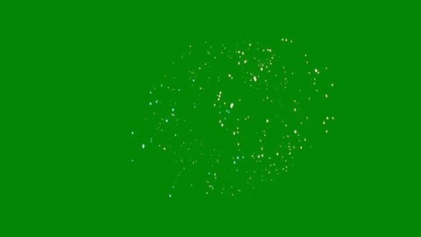 Fuochi Artificio Schermo Verde Alta Qualità Tecnologia Astratta Scienza Ingegneria — Video Stock