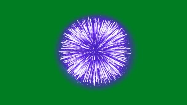 Fireworks Pantalla Verde Alta Calidad Tecnología Abstracta Ciencia Ingeniería Inteligencia — Vídeo de stock