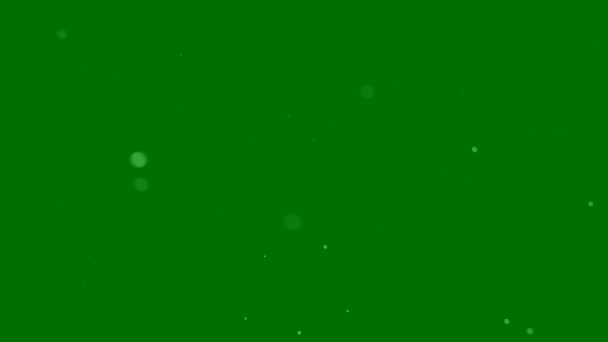 Снегопад Высокое Качество Зеленый Экран Абстрактные Технологии Наука Инженерный Искусственный — стоковое видео