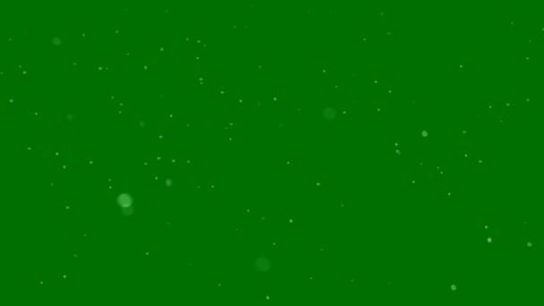 Opady Śniegu Wysokiej Jakości Zielony Ekran Technologia Abstrakcyjna Nauka Inżynieria — Wideo stockowe