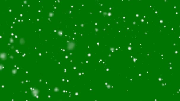 Queda Neve Tela Verde Alta Qualidade Tecnologia Abstrata Ciência Engenharia — Vídeo de Stock