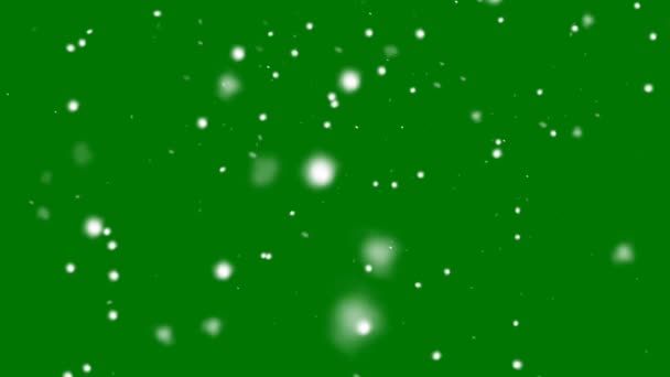 Caída Nieve Pantalla Verde Alta Calidad Tecnología Abstracta Ciencia Ingeniería — Vídeos de Stock
