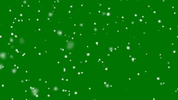 Caída Nieve Fondos Pantalla Verde Alta Resolución Tecnología Abstracta Ciencia — Vídeos de Stock