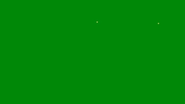 Glitter Stars Écran Vert Haute Résolution Animé Technologie Abstraite Science — Video
