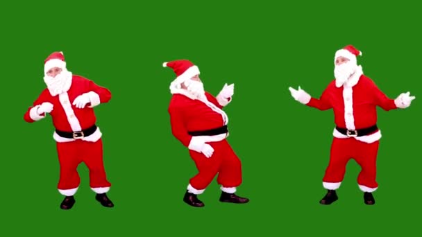 Santa Claus Vysoké Rozlišení Snadné Editovatelné Zelené Obrazovky Videa Vysoce — Stock video