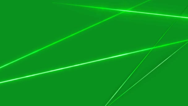 Lazer Işığı Yüksek Çözünürlük Yeşil Ekran Efektleri Soyut Teknoloji Bilim — Stok video