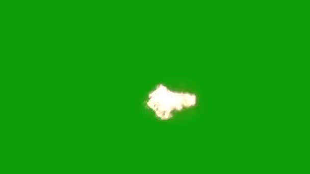 Muzzle Flash Високоякісне Анімаційне Відео Зеленим Екраном Легке Редагування Відео — стокове відео