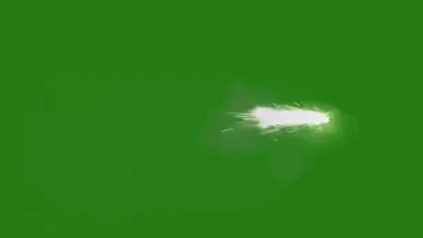 Muzzle Flash Alta Calidad Vídeo Animación Pantalla Verde Vídeo Pantalla — Vídeo de stock