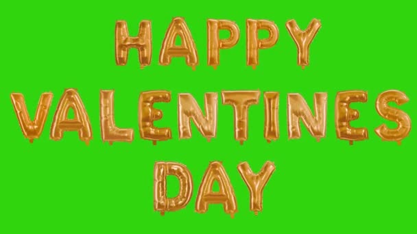 Valentines Day High Resolution Green Screen Effect Easy Editable Green — Stock video