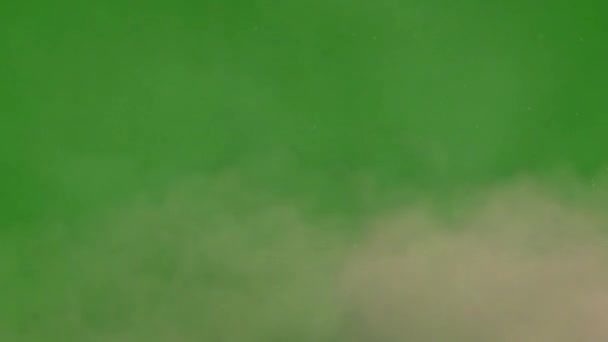Prachová Bouře Vysoce Kvalitní Zelené Obrazovky Záběry Snadno Editovatelné Zelené — Stock video