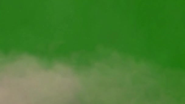 沙尘暴高质量的绿色屏幕镜头4K 容易编辑的绿色屏幕视频 高质量的矢量3D插图 首选绿色屏幕背景 — 图库视频影像