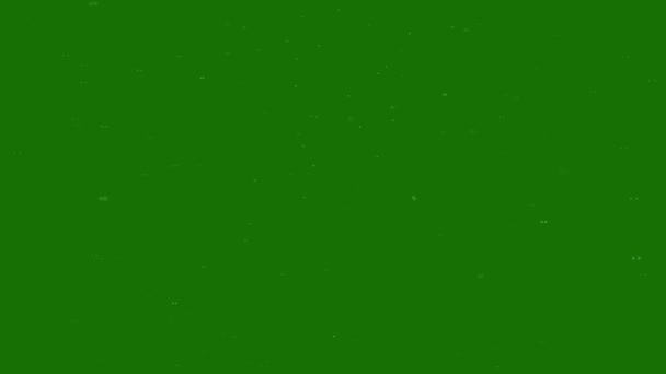 Schneefalleffekt Hochauflösendes Video Green Screen Das Videoelement Auf Einem Green — Stockvideo
