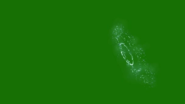 圣诞魔法高质量动画绿色屏幕视频4K 绿色屏幕背景的视频元素 超高清晰度 4K视频 绿色屏幕背景 — 图库视频影像