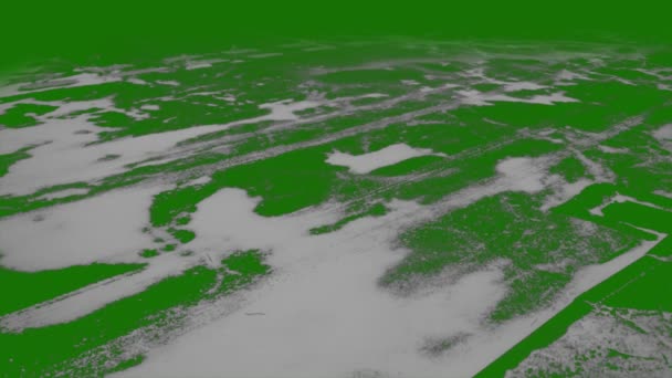 Schnee Auf Dem Boden Hochwertige Grüne Bildschirmhintergründe Das Videoelement Auf — Stockvideo