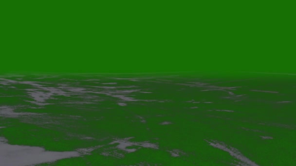 Neve Terra Alta Qualità Sfondi Schermo Verde Elemento Video Uno — Video Stock