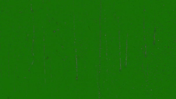 Реалістичний Дощ Ефекті Високої Роздільної Здатності Вікна Зелений Екран Відеоелемент — стокове відео