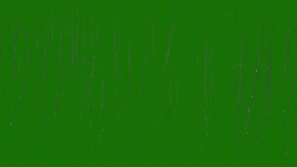 Realistiskt Regn Fönster Högupplöst Effekt Grön Skärm Videoelementet Grön Skärm — Stockvideo