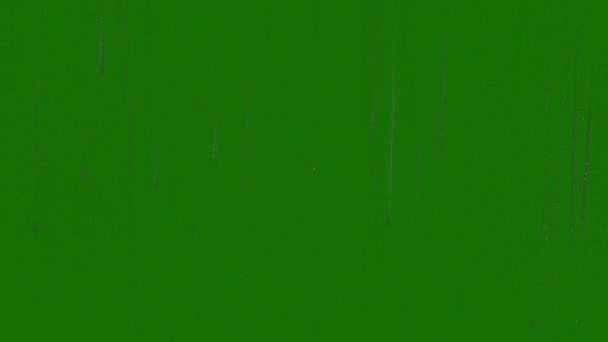 Реалистичный Дождь Окне Высоким Разрешением Эффект Зеленого Экрана Видео Элемент — стоковое видео