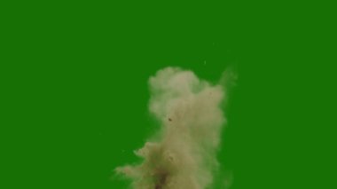 Sandstorm in the Desert real effect high resolution Pro Video, the video element on a green screen background, Ultra High definition, 4k video, on a green screen background.
