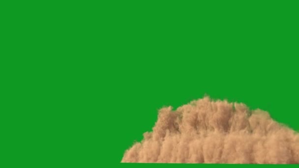 沙尘暴高分辨率绿色屏幕Pro Video 绿色屏幕背景的视频元素 超高清晰度 4K视频 绿色屏幕背景 — 图库视频影像