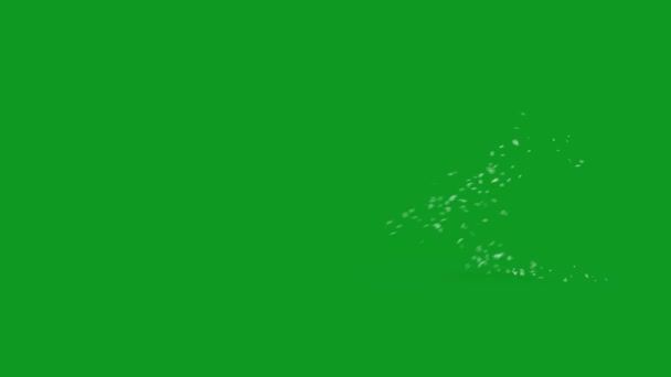 玻璃破碎顶级动画绿色屏幕4K 易编辑绿色屏幕视频 高品质矢量3D插图 首选绿色屏幕背景 — 图库视频影像