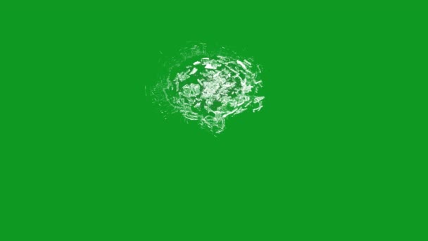 玻璃破碎顶级动画绿色屏幕4K 易编辑绿色屏幕视频 高品质矢量3D插图 首选绿色屏幕背景 — 图库视频影像