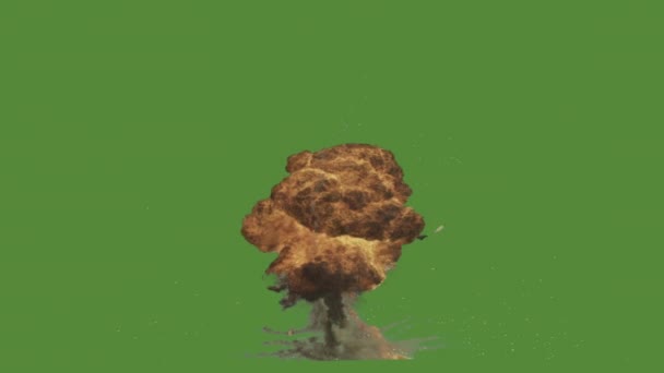 Gas Explosion Top Qualität Animiertes Green Screen Video Leicht Editierbares — Stockvideo