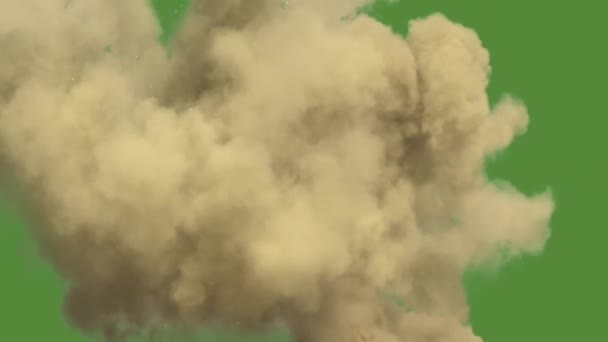 Gas Explosion Špičková Kvalita Animované Zelené Obrazovky Video Snadné Editovatelné — Stock video