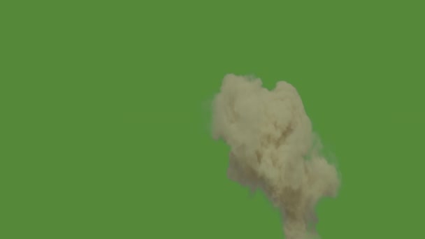 Gas Explosie Top Kwaliteit Geanimeerde Groene Scherm Video Gemakkelijk Bewerkbare — Stockvideo