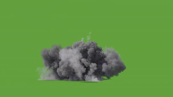 Explosie Top Kwaliteit Geanimeerd Groen Scherm Gemakkelijk Bewerken Groen Scherm — Stockvideo