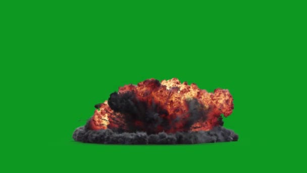Explosion Top Quality Animated Green Screen Easy Editable Green Screen — Stok Video