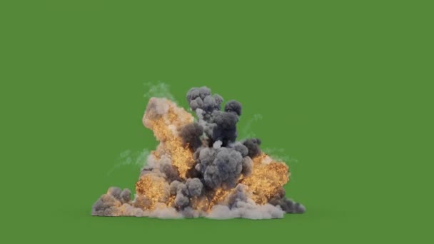 Esplosione Alta Qualità Animato Schermo Verde Facile Modificabile Video Schermo — Video Stock