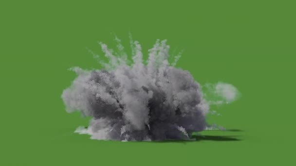 Explosión Alta Calidad Animada Pantalla Verde Vídeo Pantalla Verde Fácil — Vídeos de Stock