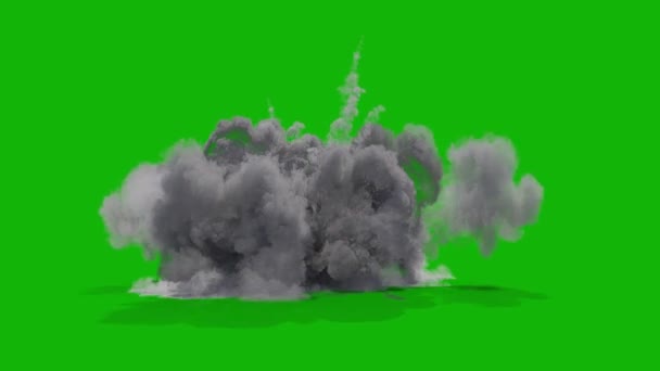 Stof Explosie Top Kwaliteit Geanimeerde Groene Scherm Gemakkelijk Bewerkbare Groene — Stockvideo