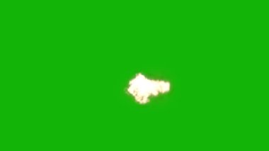 Namlu flaş tarafı üst kalite animasyon yeşil ekran 4k, kolay düzenlenebilir yeşil ekran video, yüksek kalite 3D görüntü vektörü. Üst seçim yeşil ekran arkaplanı