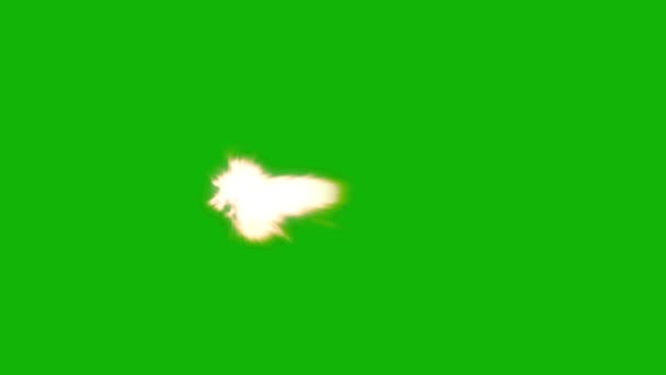 Muzzle Flash Side View Top Quality Animated Green Screen Video — стокове відео