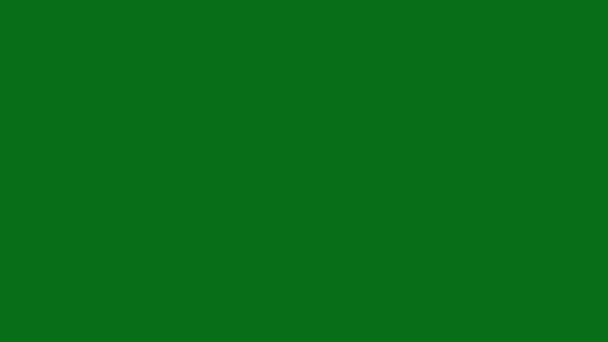 Muilkorf Flash Side View Top Kwaliteit Geanimeerde Groene Scherm Video — Stockvideo