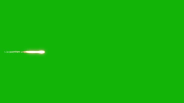 ミサイルの上の解像度のアニメーションの緑のスクリーン ビデオ4K 容易な編集可能な緑のスクリーン ビデオ 良質のベクター3Dのイラスト トップの選択 緑のスクリーンの背景 — ストック動画