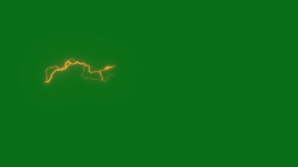 Flash Lightning Top Résolution Arrière Plans Écran Vert Facile Modifiable — Video