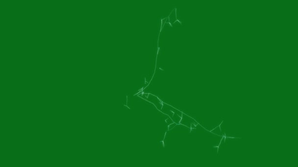 Electric Accent Top Resolution Green Screen Backgrounds Easy Editable Green — Stock Video