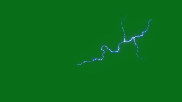 Lightning Accent Top Resolutie Groen Scherm Achtergronden Gemakkelijk Bewerken Groen — Stockvideo