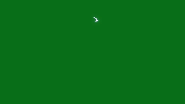 Блискавка Болт Зверху Роздільна Здатність Зеленого Екрану Ефекти Просте Редагування — стокове відео