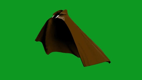 Magic Cloak Top Rozlišení Zelené Obrazovky Video Snadné Úpravy Zelené — Stock video