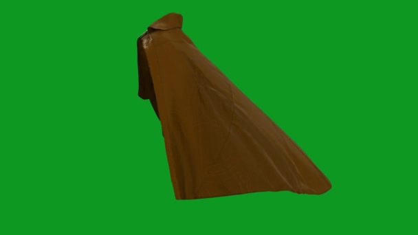 Magic Cloak Top Resolución Vídeo Pantalla Verde Fácil Edición Vídeo — Vídeo de stock