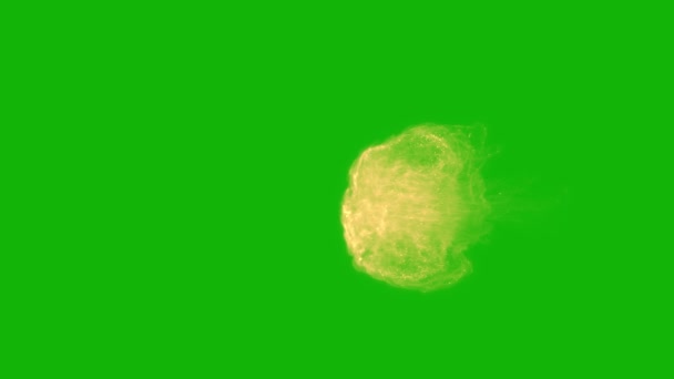 魔幻仙女顶分辨率绿色屏幕动画视频4K 易编辑绿色屏幕视频 高品质矢量3D插图 首选绿色屏幕背景 — 图库视频影像